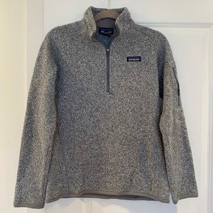Gray Patagonia fleece zip up